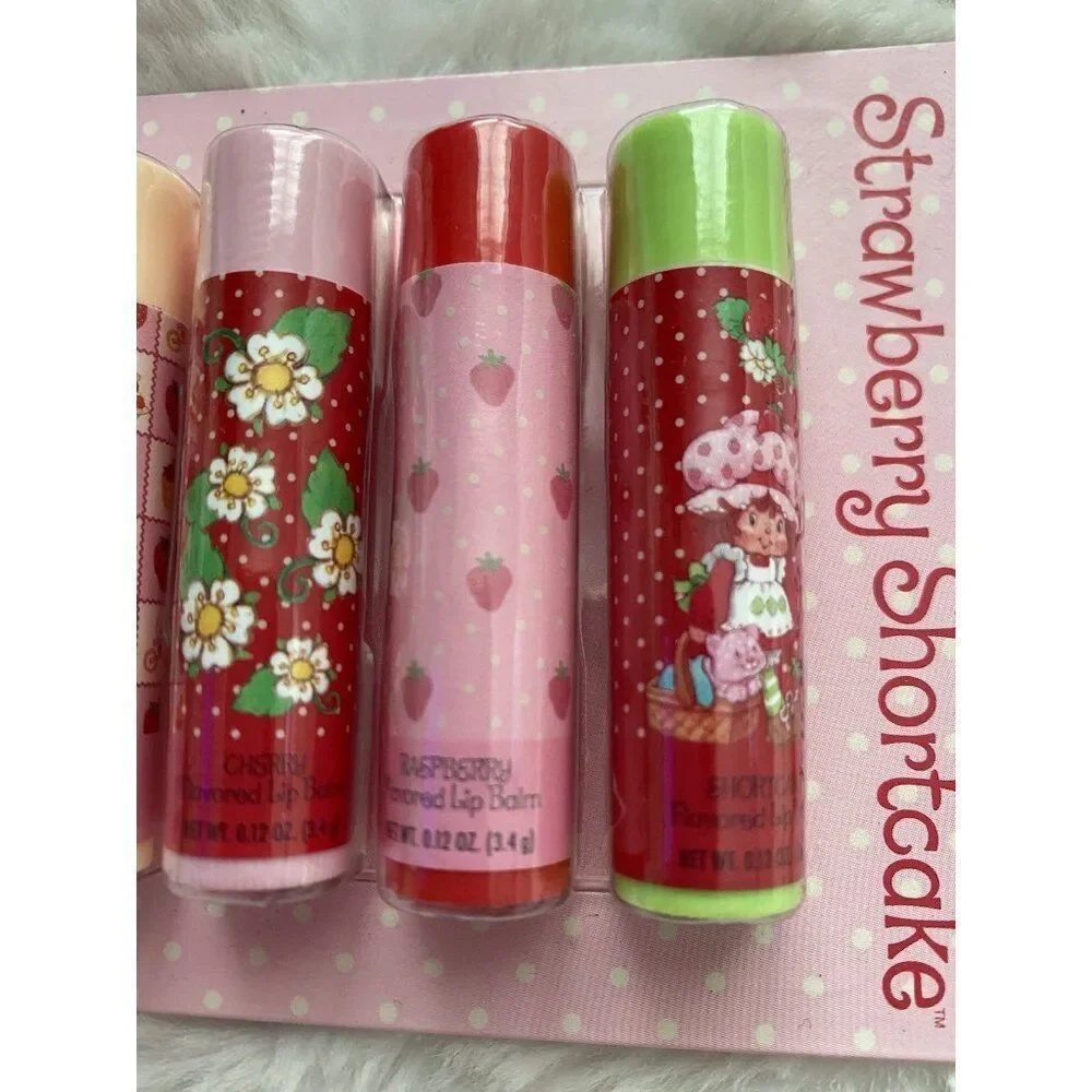 8 Pack Strawberry Shortcake Flavored Lip‎ Balms Lemon Meringue Cake Batter NEW